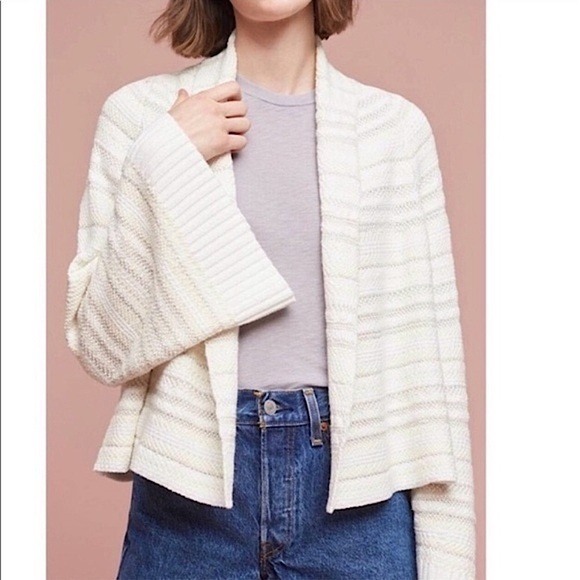 *SOLD* Anthropologie Moth Bell Sleeve Cardigan Size: XS - Picture 3 of 11